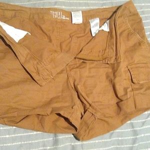 Mid rise shorts size 10 brown